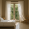 Sheer Curtains 52 W x 84 L inches 2 Panels Window Drapes Rod Pocket Polyester