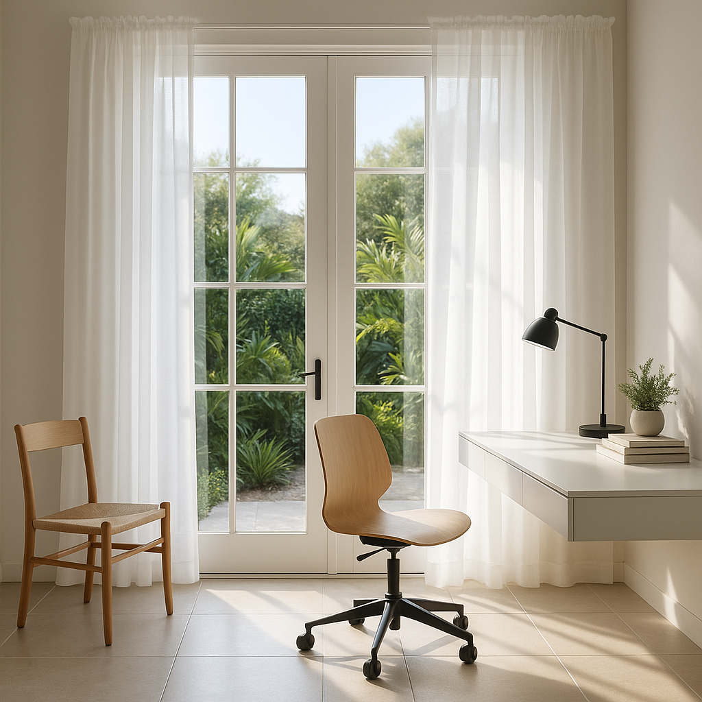 Sheer Curtains Set