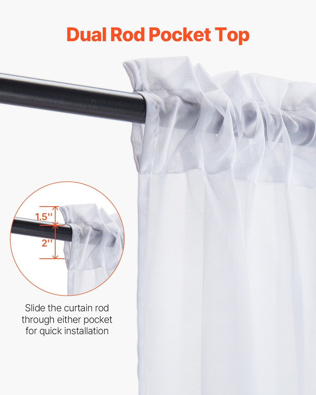 Sheer Curtains Set