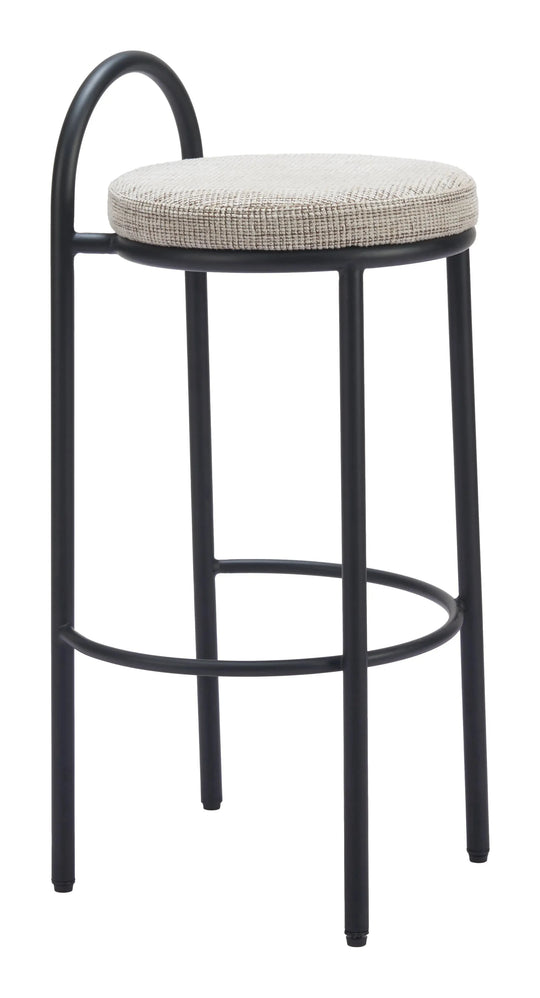 Sisal Barstool (Set of 2) Beige Tweed