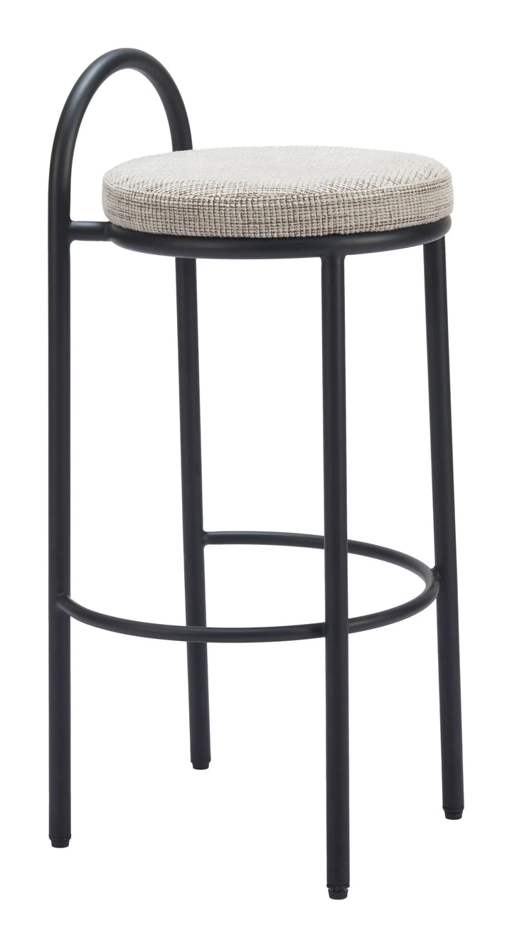 Sisal Barstool (Set of 2) Beige Tweed