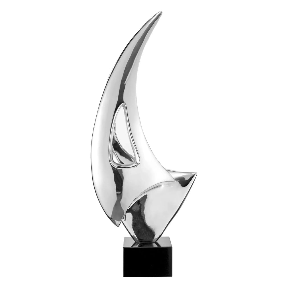 Small Chrome Sail Sculpture