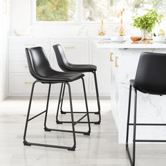 Smart Counter Stool & (Set of 2) Black