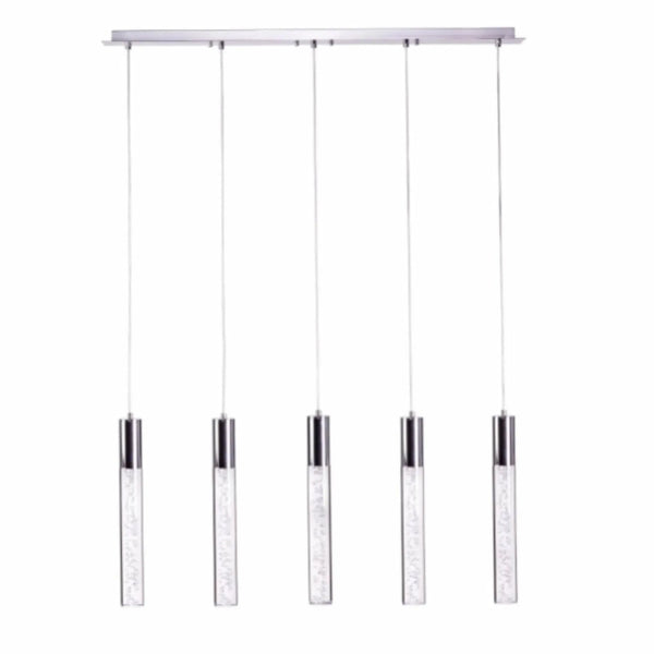 Sparkling Night Cylinder Chandelier 5 Light