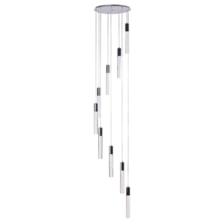 Sparkling Night Cylinder Chandelier 9 Light