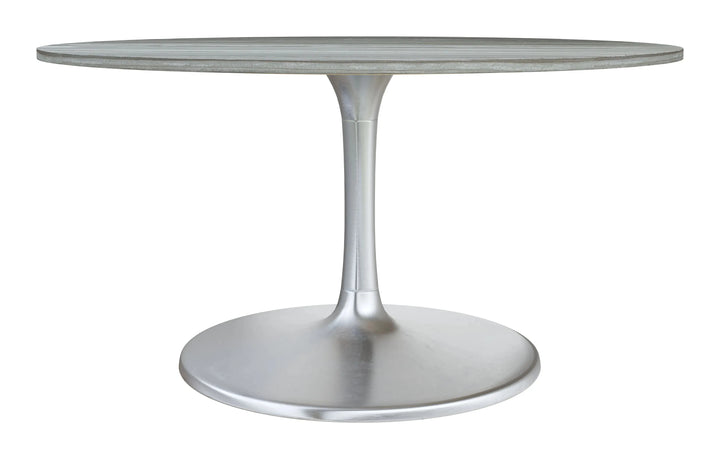 Star City Dining Table 60 Inch Gray & Silver