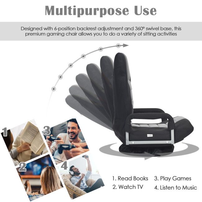 Swivel Gaming Floor Chair