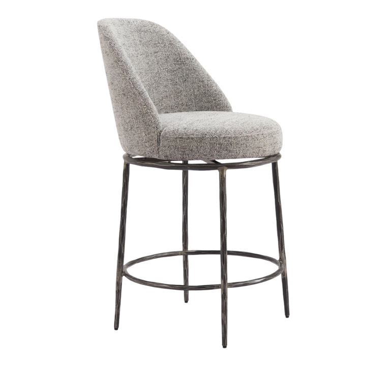 Nordhavn Gray Swivel Counter Stool – Modern Style & Comfort | Counter Stool | Trufairs