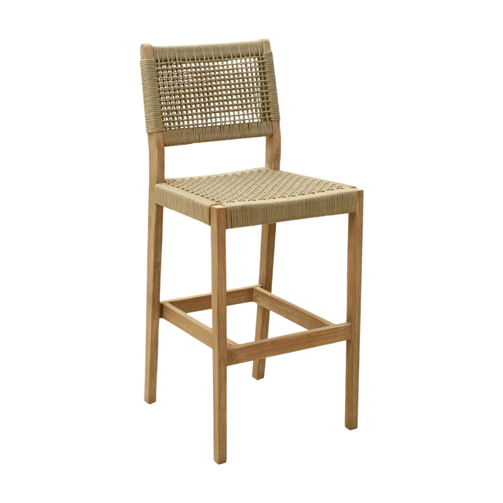Beige Upholstered Barstool – Contemporary Comfort Seating | Kitchen Counter Stool | Trufairs
