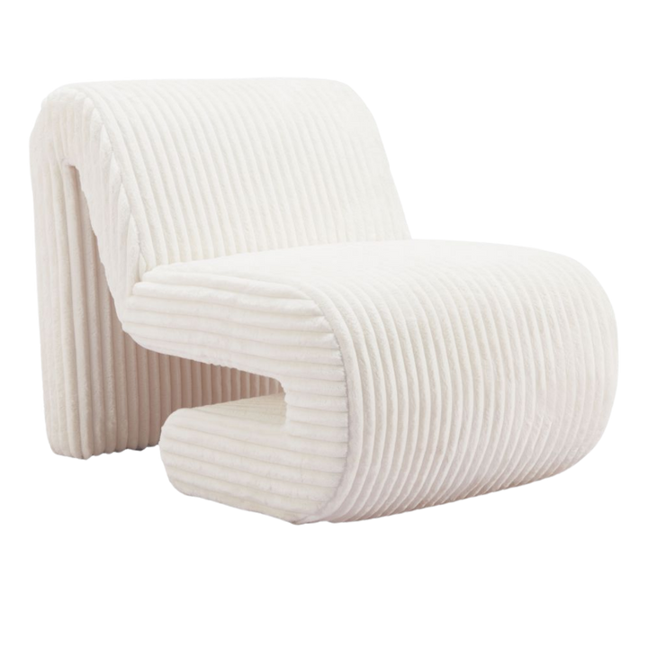 Opam White Accent Chair – Modern Deco Glam Comfort | Accent Chair | Trufairs