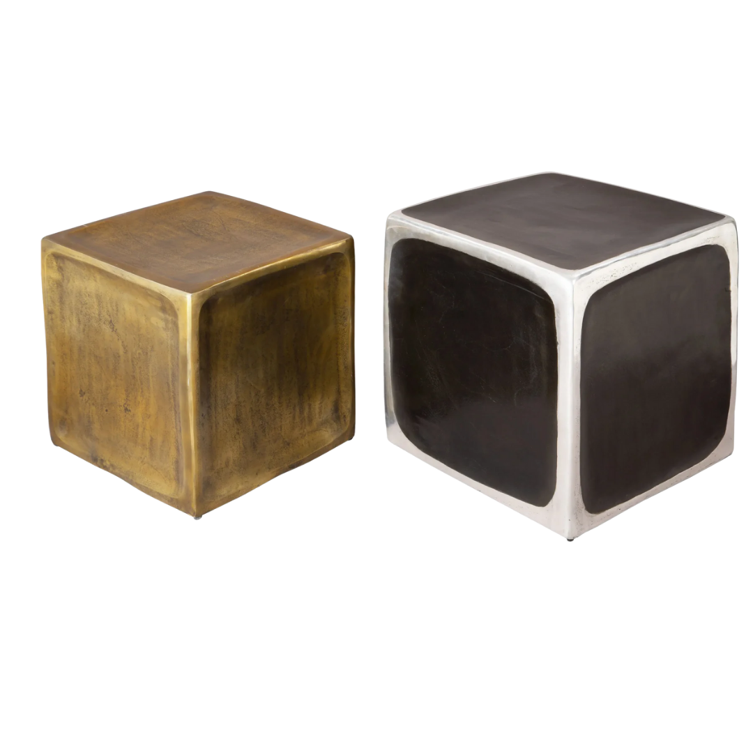 Multicolor Side Table Set – Vibrant Aluminum & Patterned Top | Living Room Furniture | Trufairs