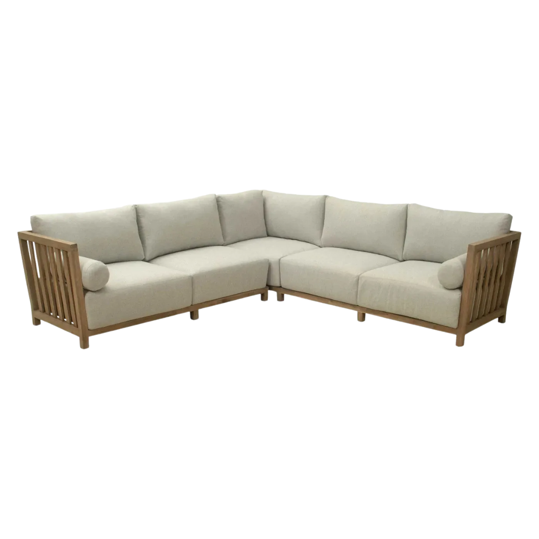 Urban Luxe Sectional – Spacious Modern Comfort | Outdoor Gray Sofa | Trufairs