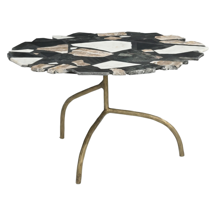 Vivid Terrazzo Coffee Table – Artistic Modern Accent | Multicolor Statement Table | Trufairs