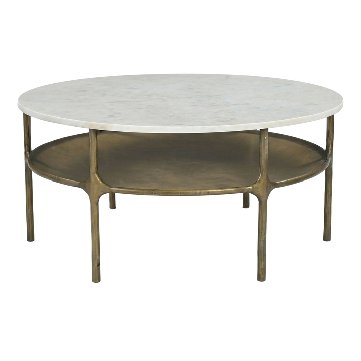 Chic Marble Brass Coffee Table – Luxe Modern Centerpiece | Living Room Table | Trufairs