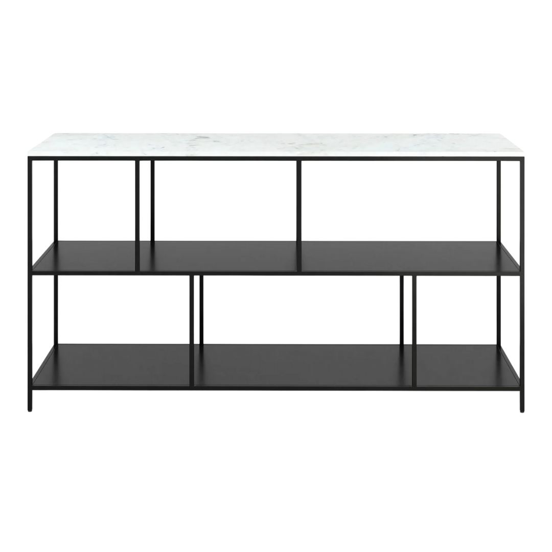 Singularity Console Table White & Black
