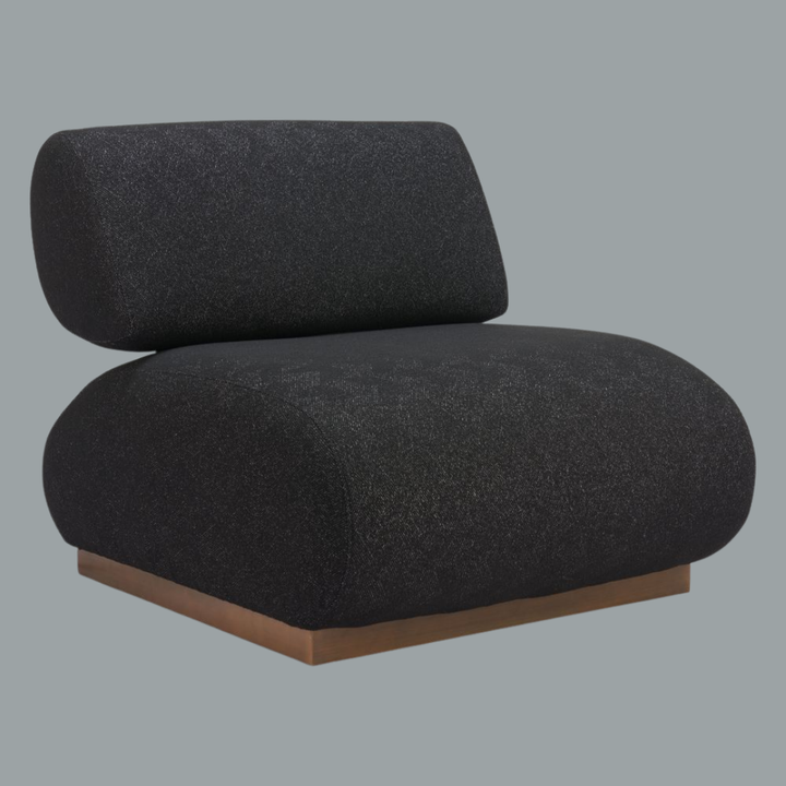 Boucle Black Accent Chair – Modern Sophistication | Designer Seating | Trufairs