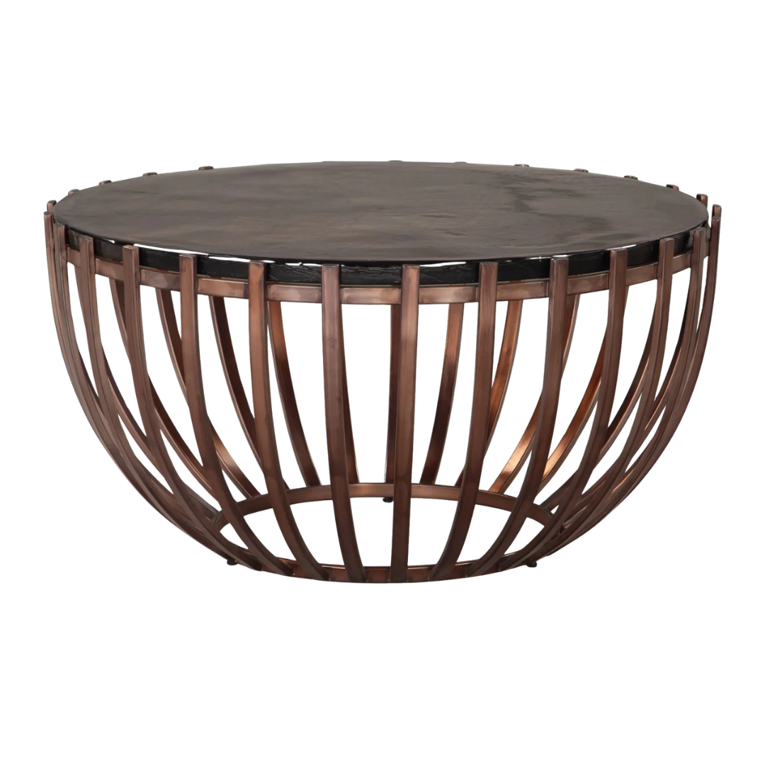 Modern Bronze Glass Coffee Table – Sculptural Style & Lasting Craftsmanship | Living Room Accent | Trufairs