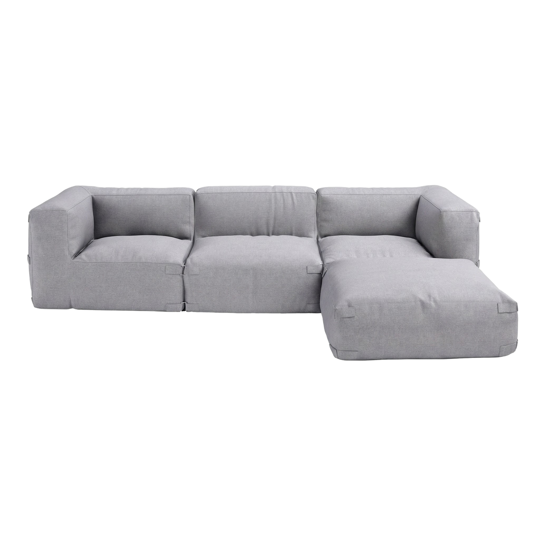 Modern Outdoor Ottoman – Plush Gray Versatility | Patio Accent Seating | Trufairs