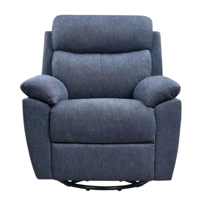 35" Light Gray Fabric Power Recliner With USB