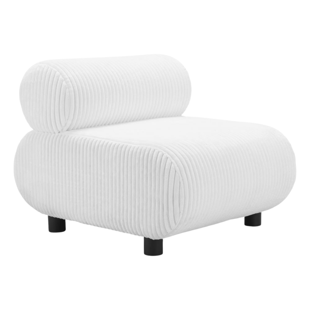 Rahat White Accent Chair – Elegant Comfort & Style | Living Room Furniture | Trufairs