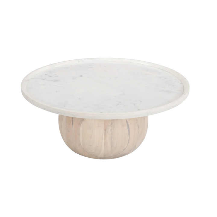 Savona Coffee Table White & Natural