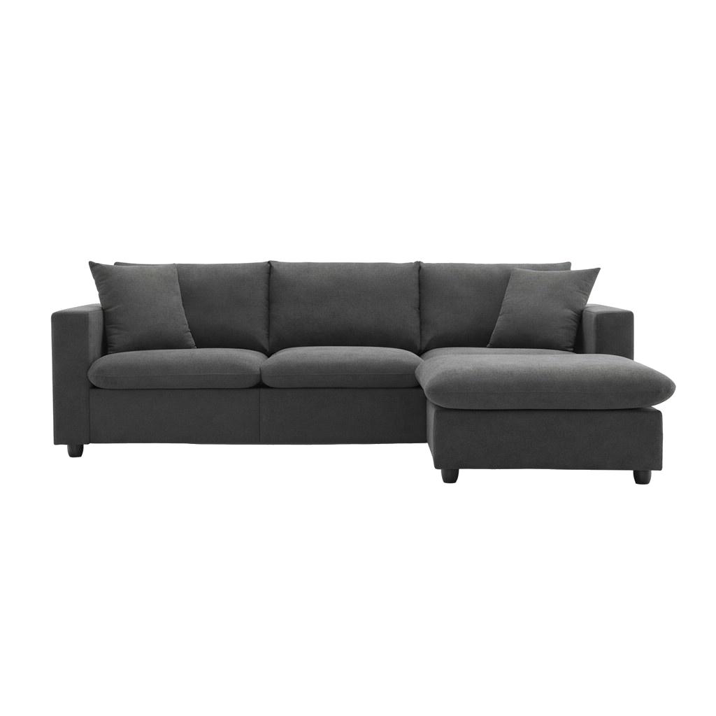 100.4*64.6”Modern Oversized Sectional Sofa with Convertible Ottoman & 2 Free Pillows | Trufairs