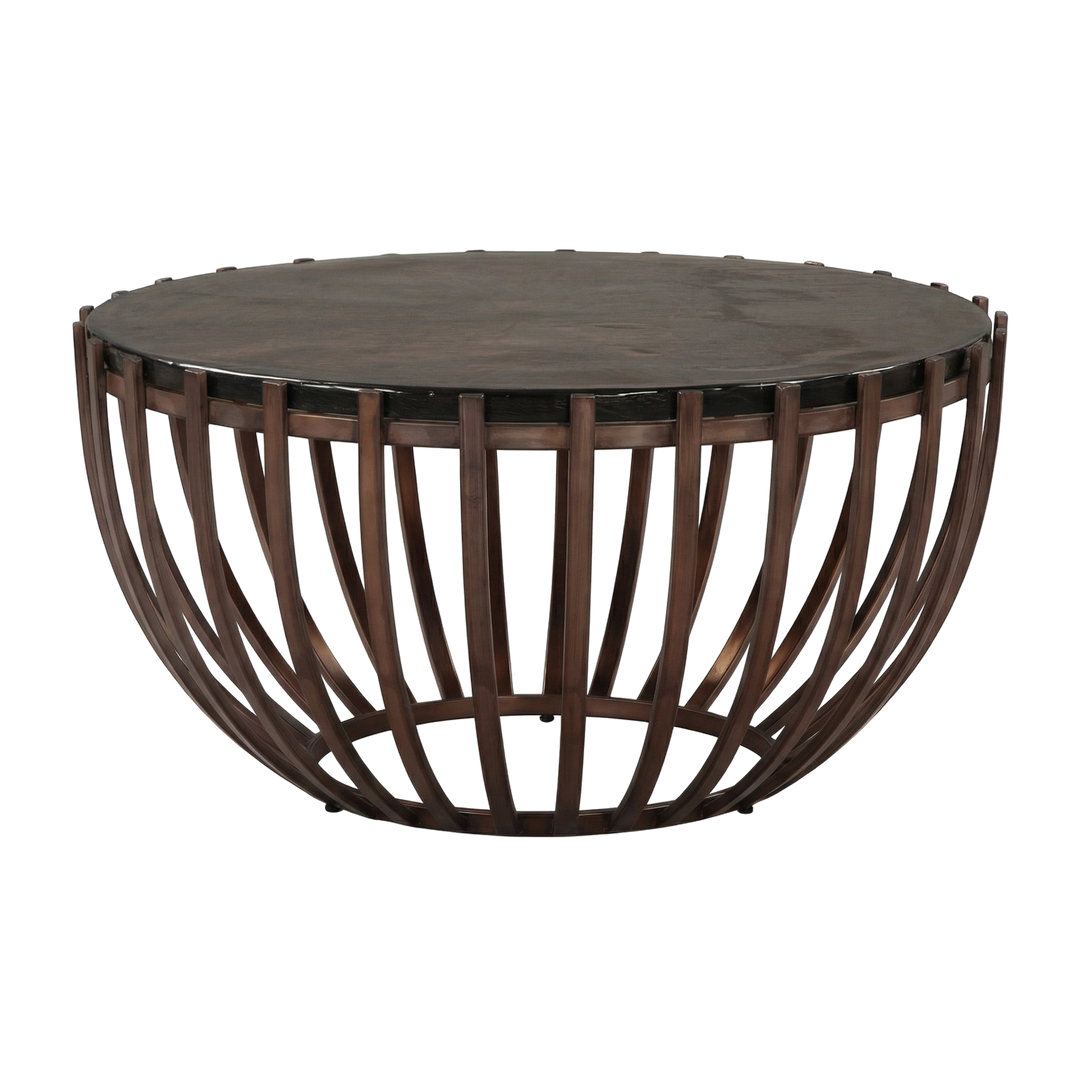 Modern Bronze Glass Coffee Table – Sculptural Style & Lasting Craftsmanship | Living Room Accent | Trufairs