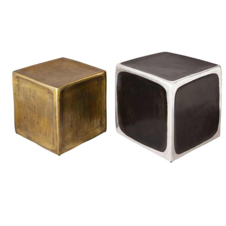 Multicolor Side Table Set – Vibrant Aluminum & Patterned Top | Living Room Furniture | Trufairs