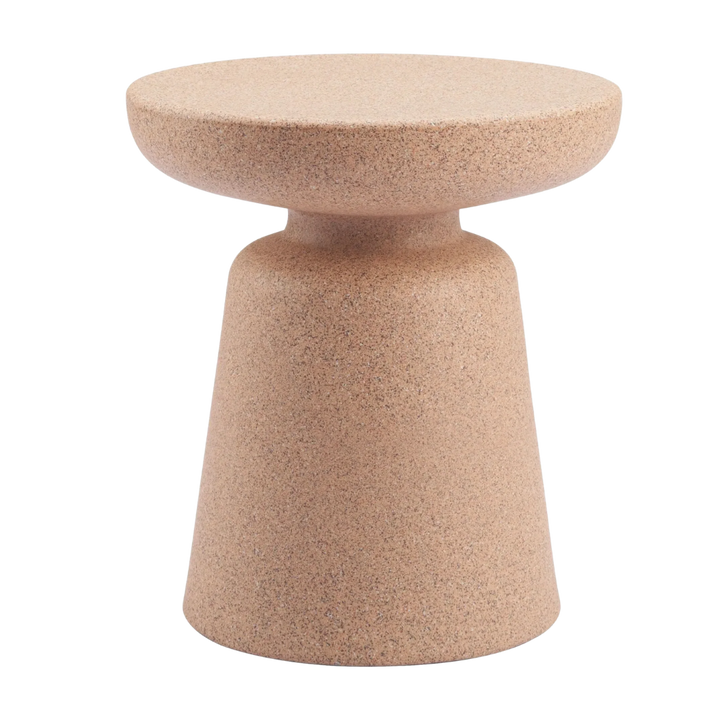 Urban Brown Poly End Table – Weatherproof Modern Accent | Outdoor/Indoor Utility | Trufairs