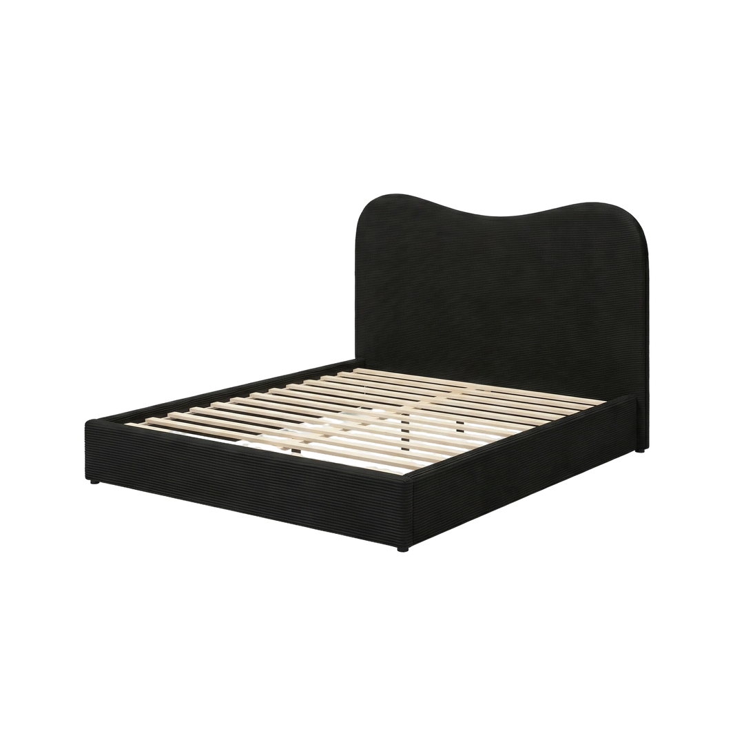 Velvet Noir Queen – Modern Upholstered Statement | Queen Bed Frame | Trufairs