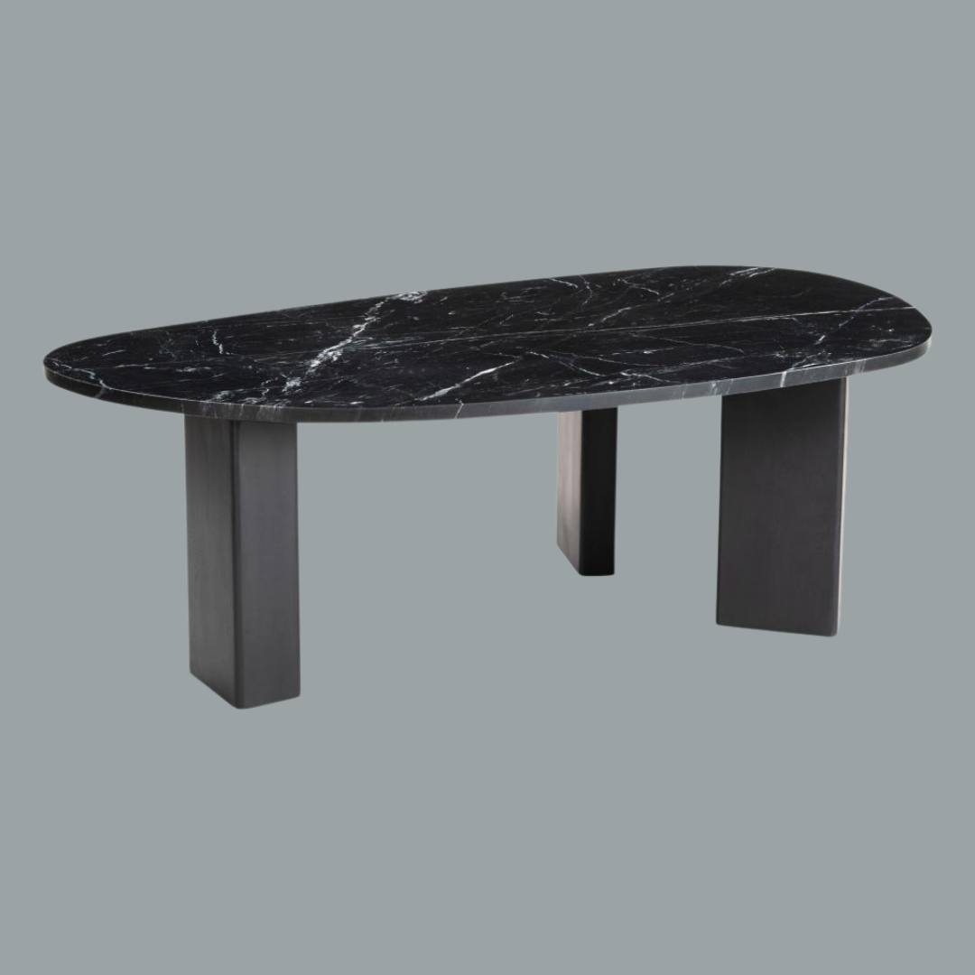 Sculptural Black Coffee Table – Modern Minimalist | Bold Living Room Centerpiece | Trufairs