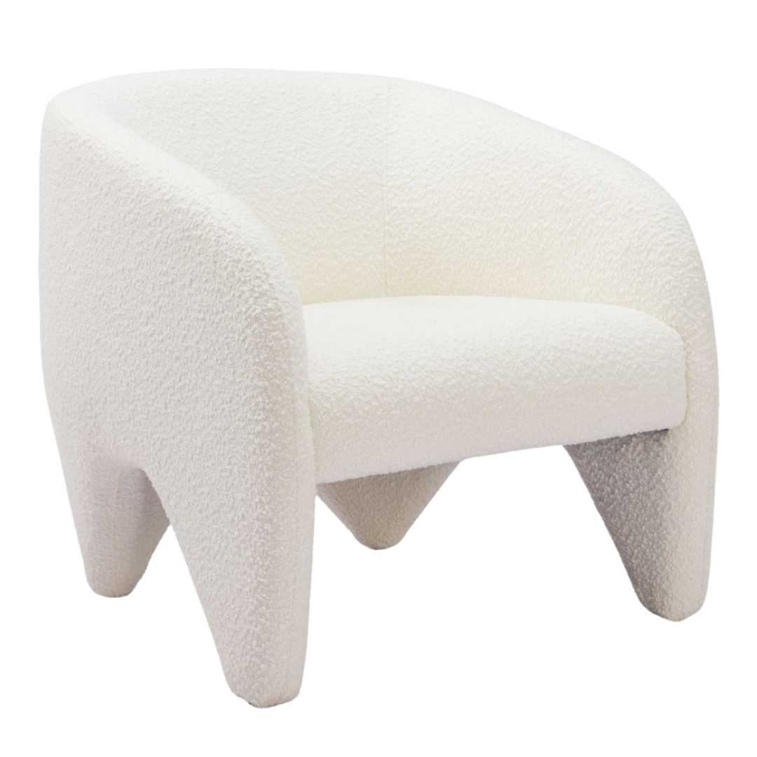 Lopta White Accent Chair – Modern Deco Glam Opulence | Accent Chair | Trufairs