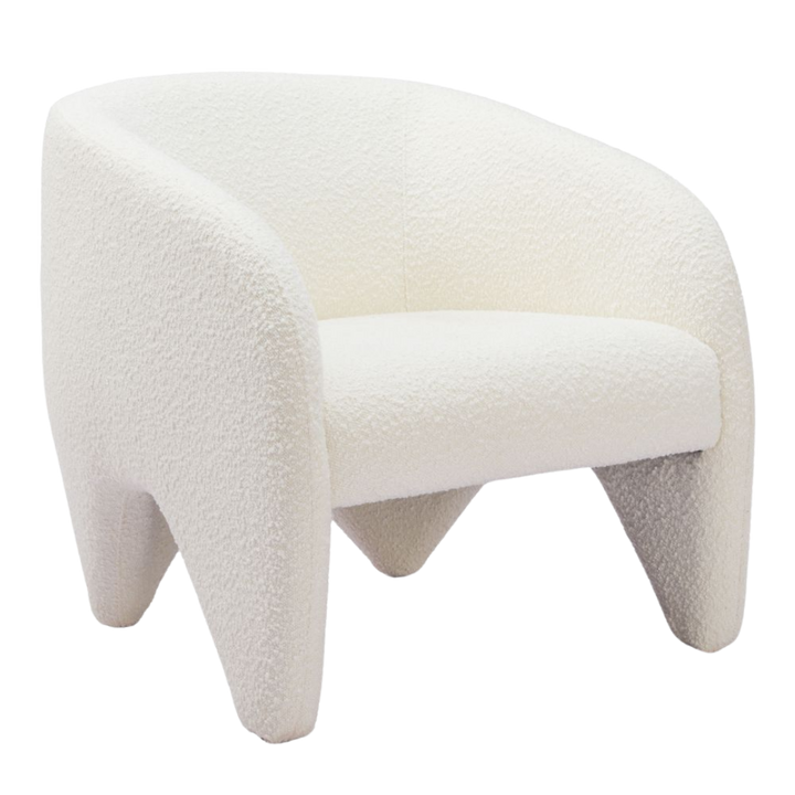 Lopta White Accent Chair – Modern Deco Glam Opulence | Accent Chair | Trufairs