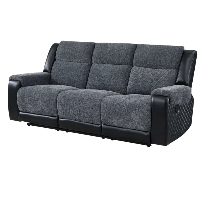 U5914 Grey/Black Recliners Sofa