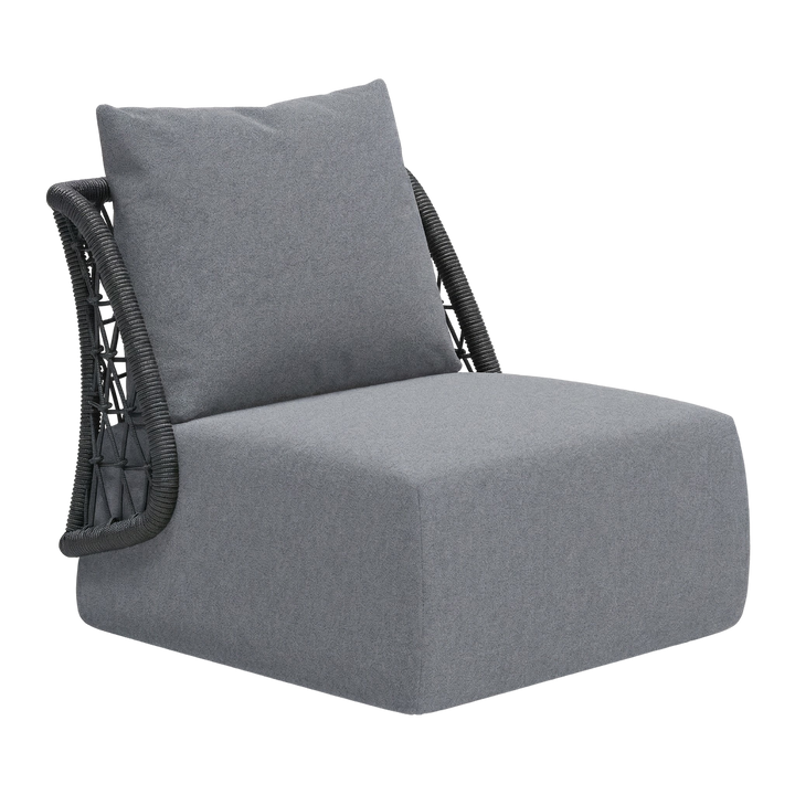 Mekan Accent Chair Gray – Durable Modern Outdoor Seating | Accent Chair | Trufairs