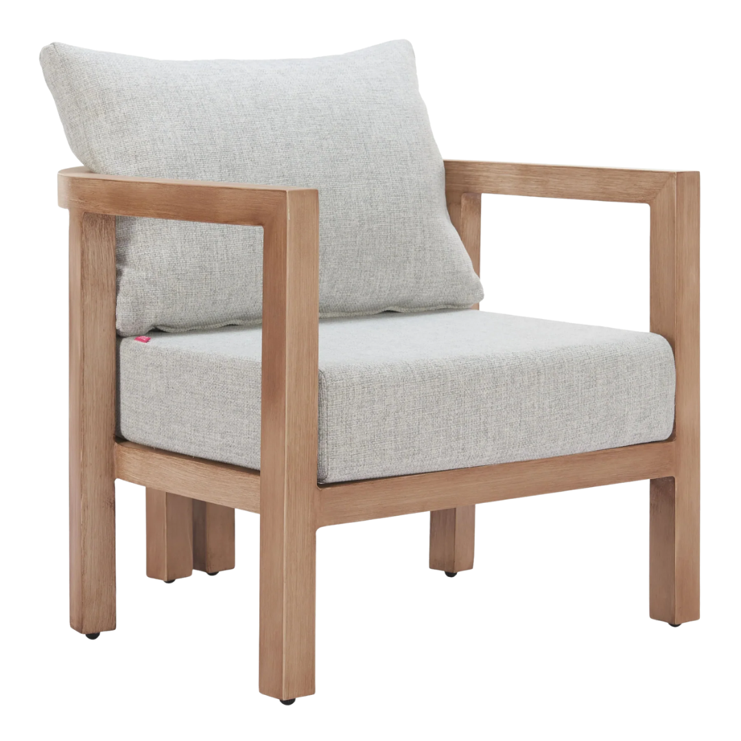 Modern Comfort Accent Armchair – Sleek Olefin Gray Seating | Living Room Chair | Trufairs