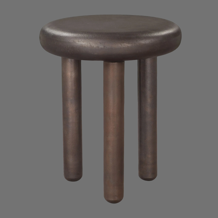 Modern Bronze Side Table – Sleek Recycled Metal & Minimalist Accent | Designer End Table | Trufairs