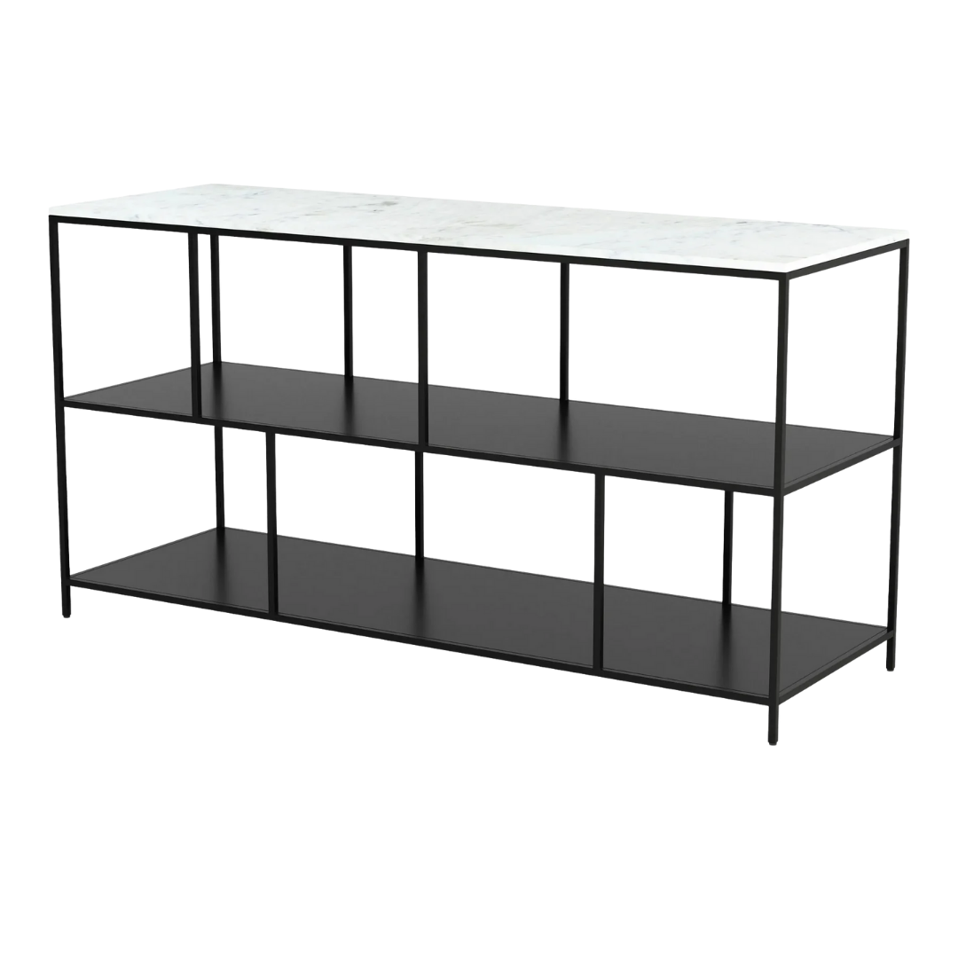 Singularity Console Table White & Black