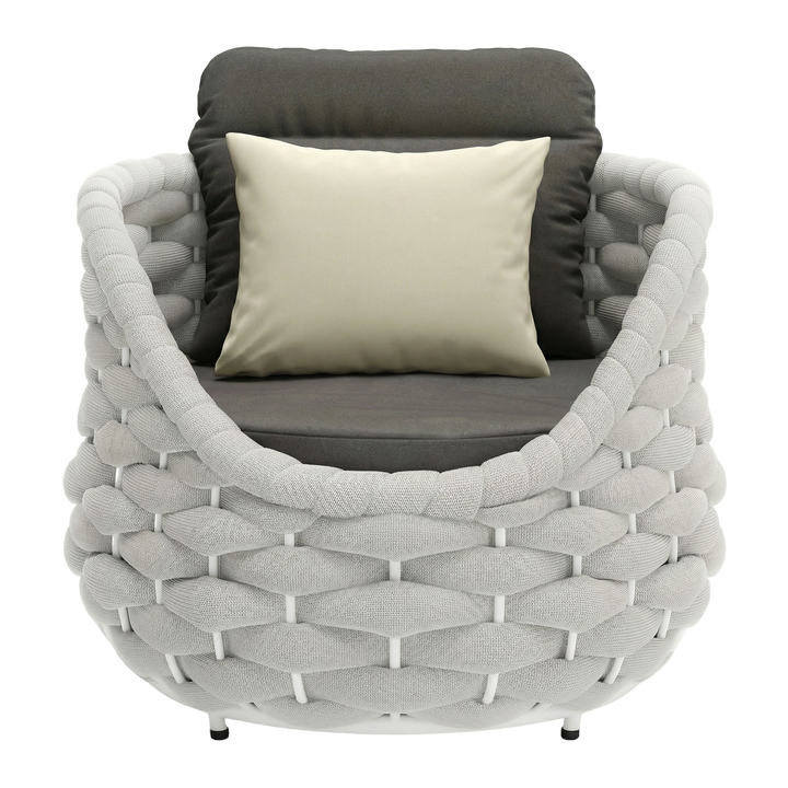 Coral Reef Accent Chair Gray – Modern Durable Outdoor Seating | Accent Chair | Trufairs