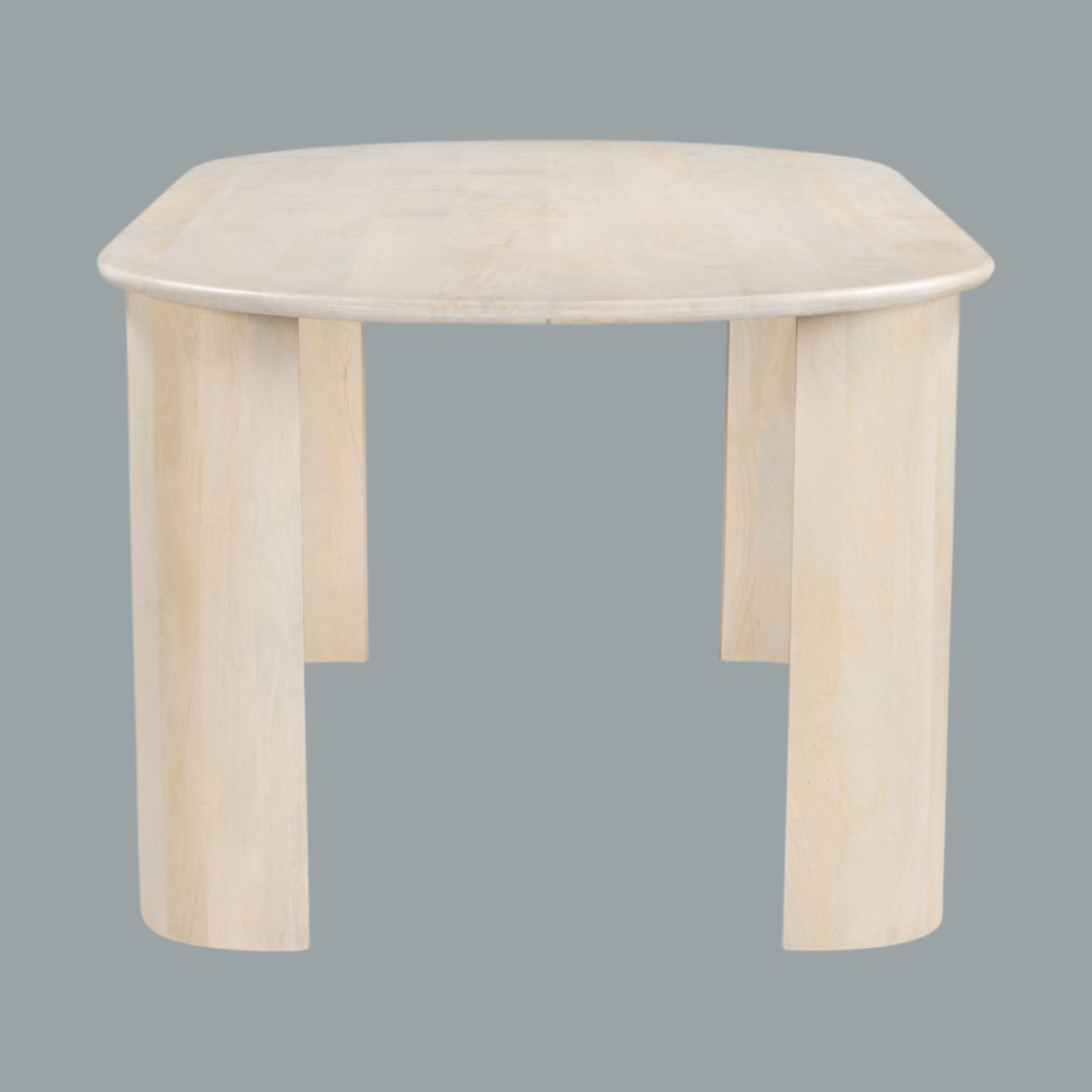Natural Grain Dining Table – Organic Warmth | Spacious Modern Centerpiece | Trufairs