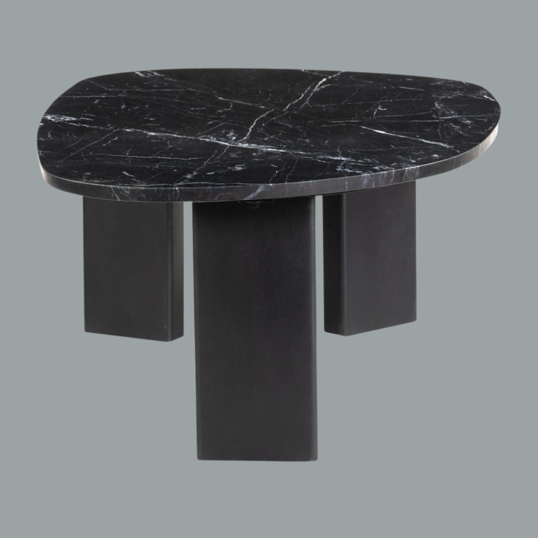 Sculptural Black Coffee Table – Modern Minimalist | Bold Living Room Centerpiece | Trufairs
