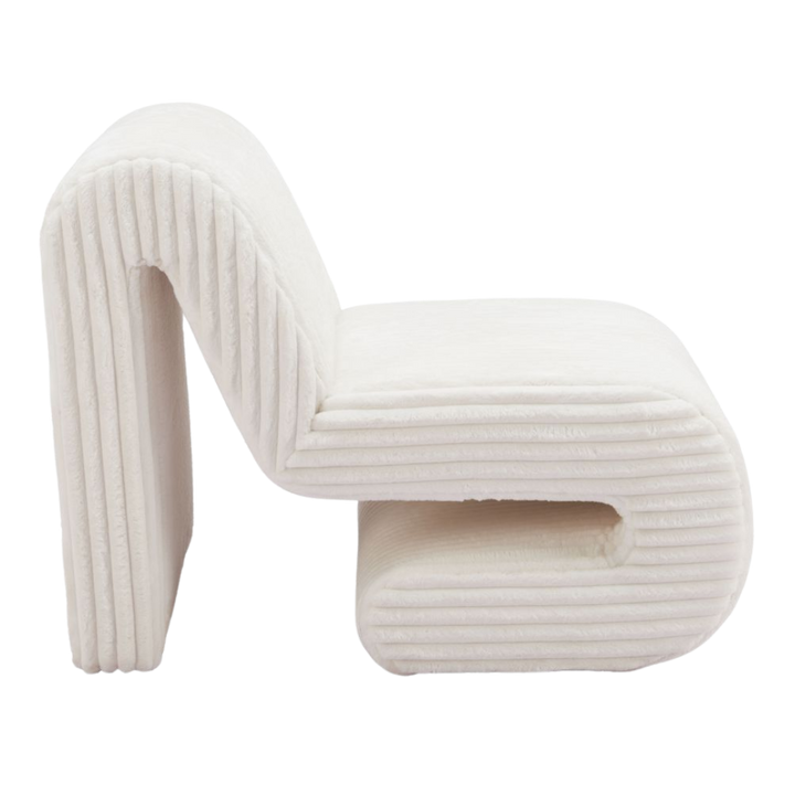 Opam White Accent Chair – Modern Deco Glam Comfort | Accent Chair | Trufairs