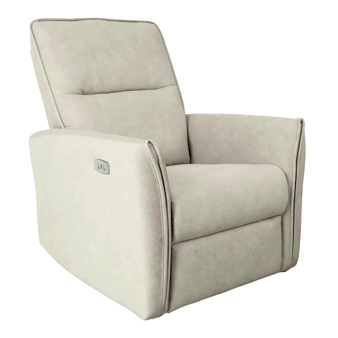 Asheville Cream Suede Recliner Chair