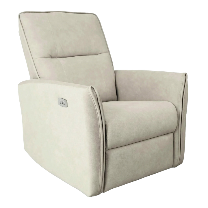 Asheville Cream Suede Recliner Chair
