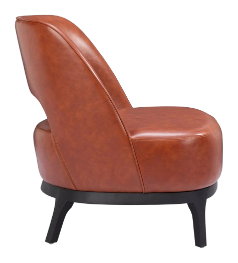 Mistley Accent Chair Brown – Plush Faux Leather Comfort | Accent Seating | Trufairs