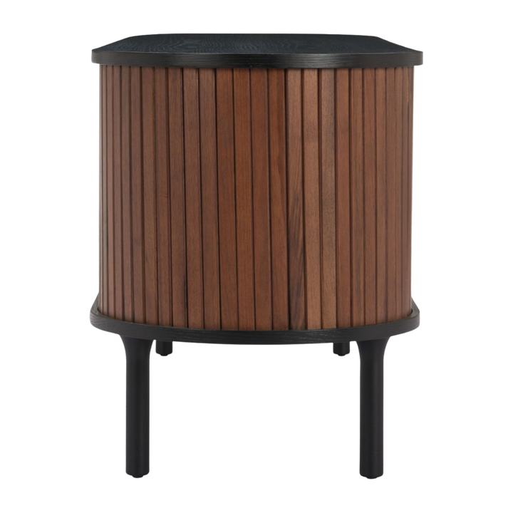 Koriana Black Walnut Entertainment Stand – Sleek Storage & Display | Living Room Furniture | Trufairs