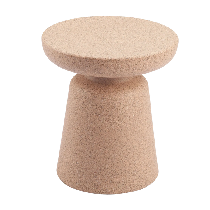 Urban Brown Poly End Table – Weatherproof Modern Accent | Outdoor/Indoor Utility | Trufairs