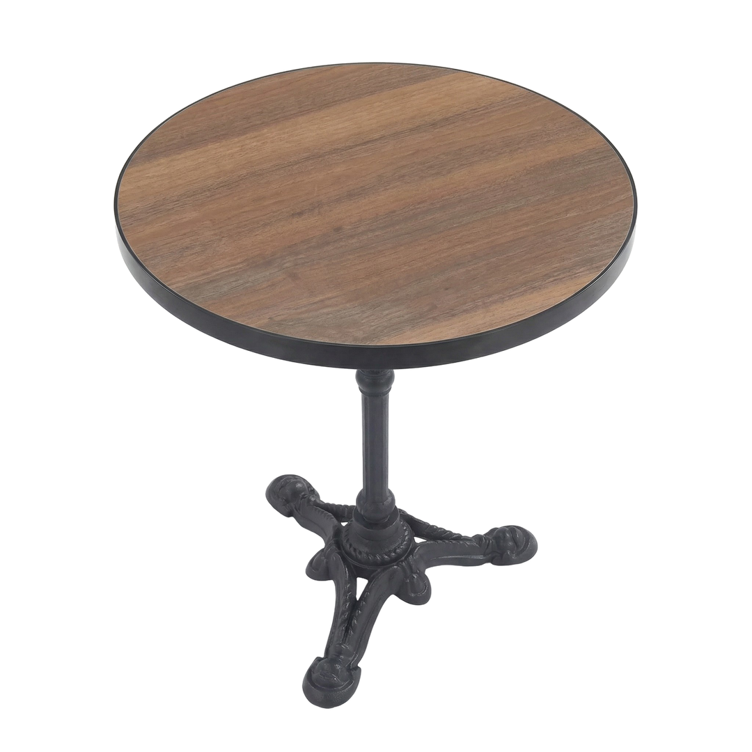 Gazebo Dining Table Walnut – Modern Sturdy Round Bistro Table | Dining Table | Trufairs