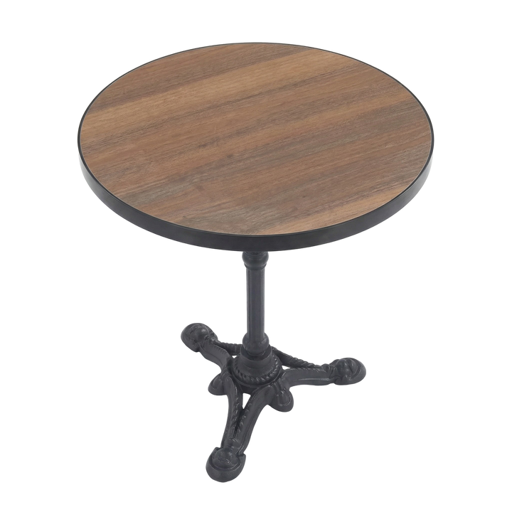 Gazebo Dining Table Walnut – Modern Sturdy Round Bistro Table | Dining Table | Trufairs