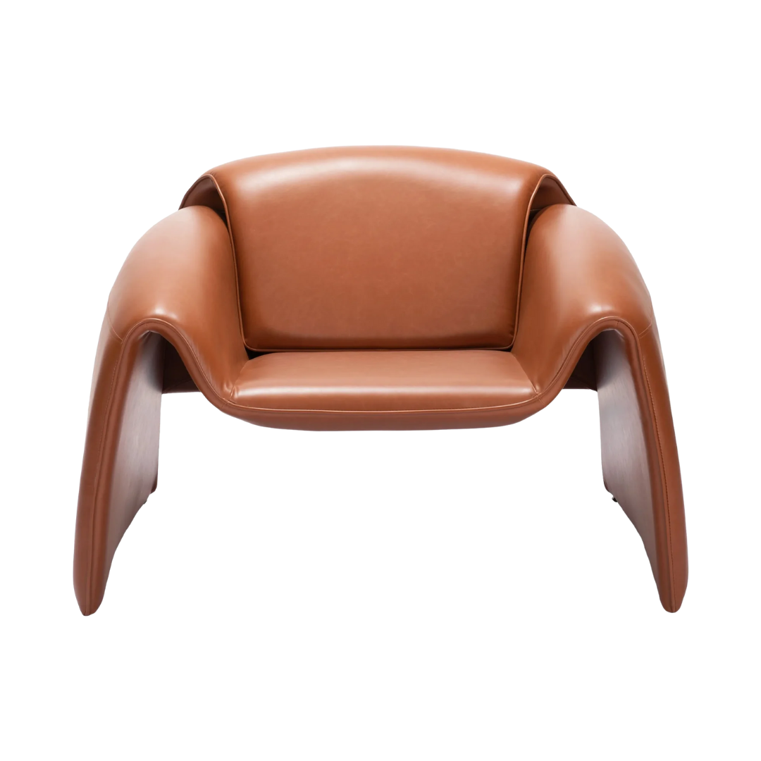 Horten Accent Chair Brown – Plush Contemporary Style | Designer Accent Seating | Trufairs
